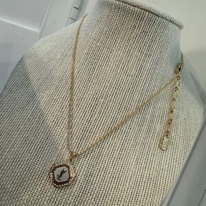 Saint Laurent 1990s Vintage Logo-Pendant Chain Necklace